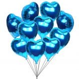 10 Heart Shape foil Balloons