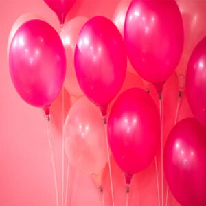 10 Love Balloons Pink