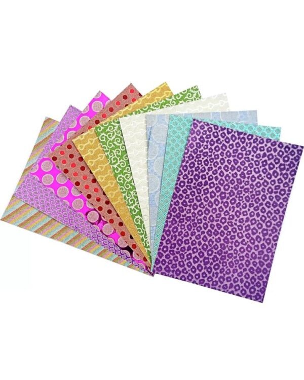 Sparkling Glitter Sheets A4 Size 10 Pcs