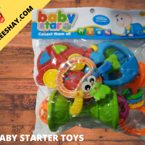 BABY STAR MUSIC INSTRUMENT PLAYSET TOYS, Toddler Musical Instruments,Baby's First Toy Instrument Set, Includes Shaker, Drum, Maracas, Bells