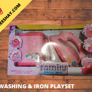 Kids pretend to play 4 in 1 pack of iron washing machine sewing machine vacuum cleaner
