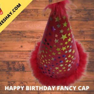 FANCY BIRTHDAY CAP RED