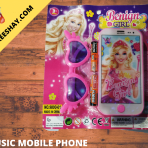 MOBILE PHONE WITH GLASSES ALSO LIGHT AND MUSIC