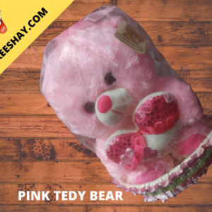 PINK BASKET TEDDY BEAR