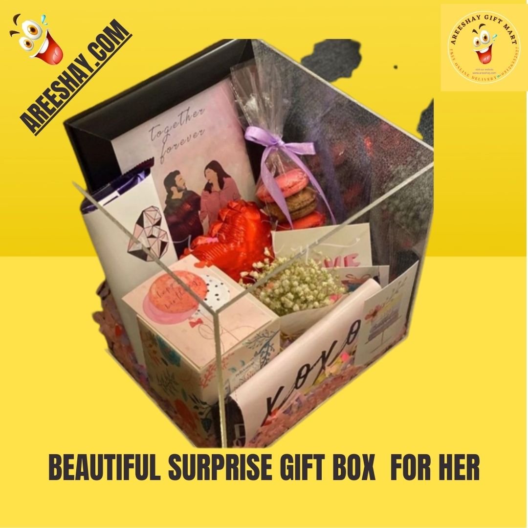 BEAUTIFUL SURPRISE GIFT BOX FOR HER Send Gifts To Pakistan Same Day