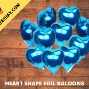 Heart Shape Blue Foil