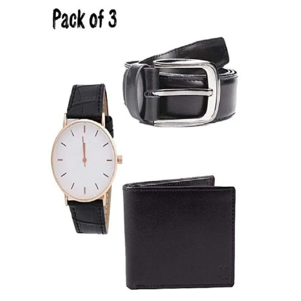 Wallet Watch and Belt | 3 in 1 Gift Pack