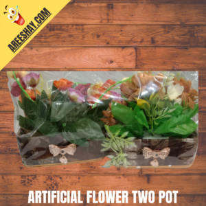 ARTIFICIAL FLOWER DESKTOP BASKET PACK OF TWO