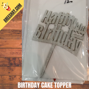 Birthday Cake Topper White