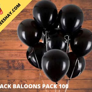 PACK OF 100 BLACK BALLOONS