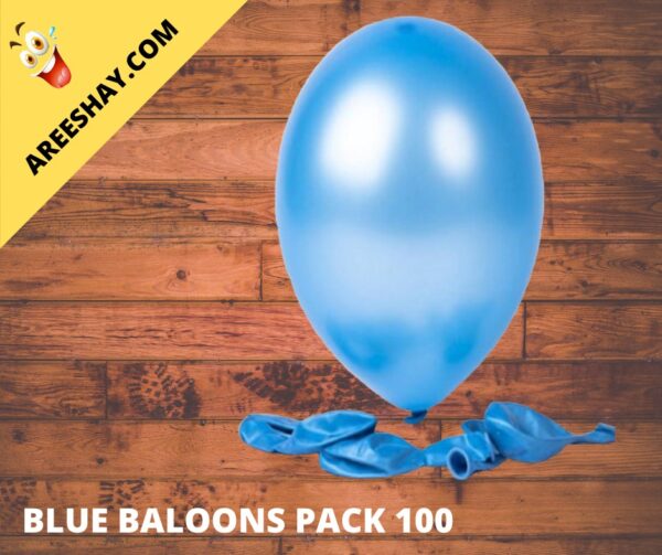 BLUE BALLOONS PACK OF 100