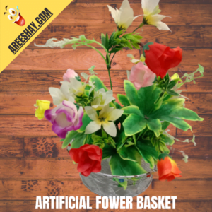 ARTIFICIAL FLOWERS BASKET