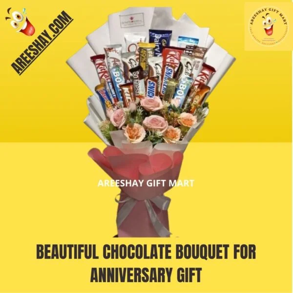 BEAUTIFUL CHOCOLATE BOUQUET FOR ANNIVERSARY GIFT
