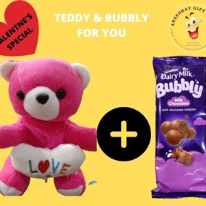 BUBBLY CHOCOLATE AND TEDDY BEAR