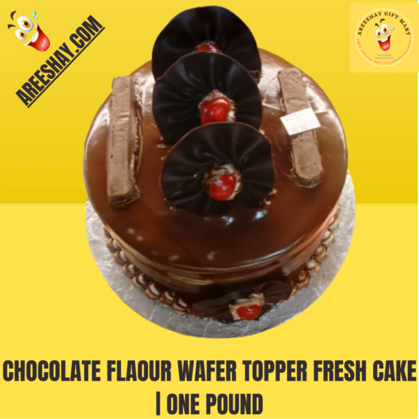 CHOCOLATE FLAVOR WAFER TOPPER FRESH CAKE | ONE POUND