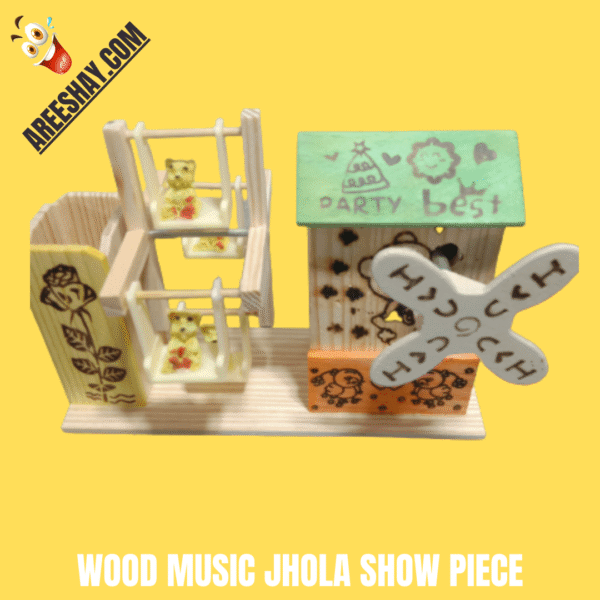 WOOD MUSIC JHOLA SHOW PIECE