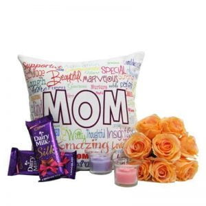 Chocolates and Flowers Gift Pack for Mother Day