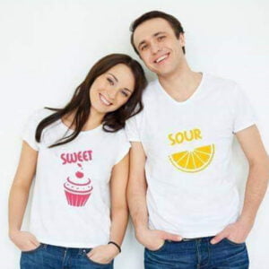 Couple Prints T Shirts Pack of 02