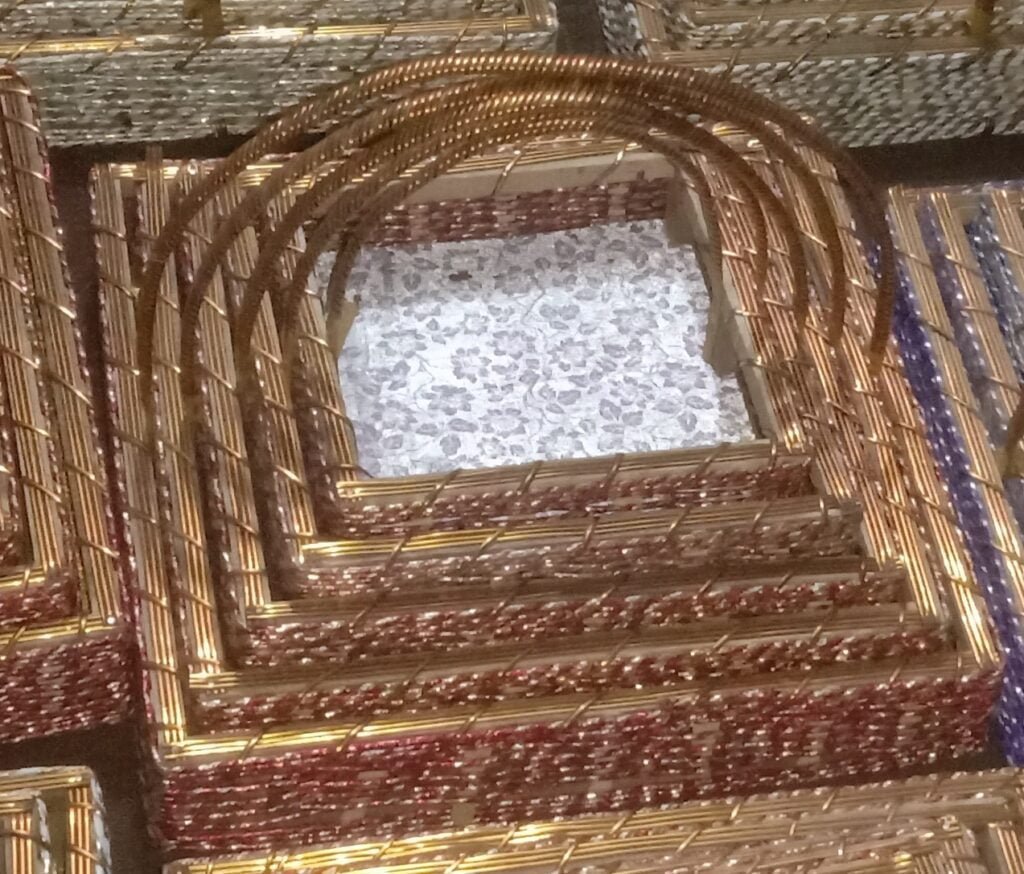 Empty Gift Basket Square Size Complete Set. 5 Basket Set Send Gifts