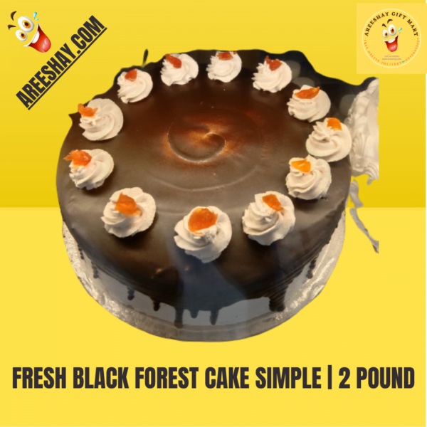 FRESH BLACK FOREST CAKE SIMPLE | 2 POUNDS