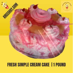 FRESH SIMPLE CREAM CAKE PINK TOPPING | 1 POUND