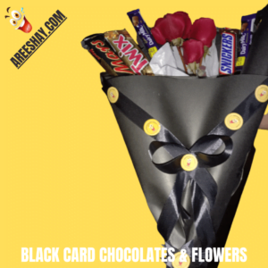 BLACK CARD CHOCOLATES & FLOWERS
