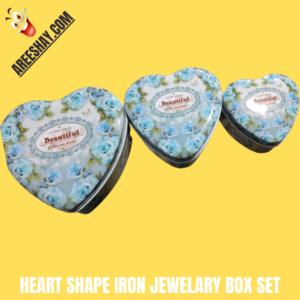 HEART SHAPE IRON JEWELARY BOX SET