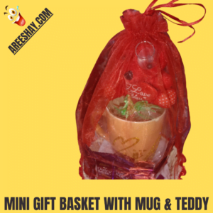 BUY MINI GIFT BASKET WITH TEDDY ONLINE | GIFT BASKETS