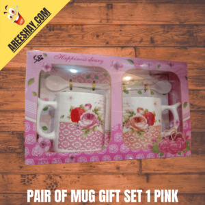 PAIR OF MUG GIFT SET 1 PINK