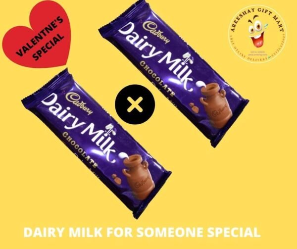 Pair of Big Dairy Milk Chocolate for Someone Special