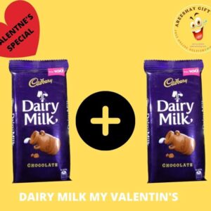 Pair of Dairy Milk Chocolates Medium Size For Couple