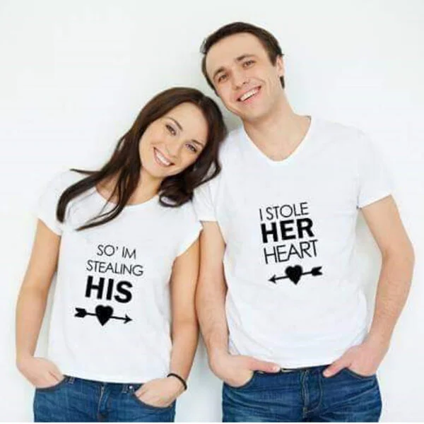 Pack of Two Couple T Shirts