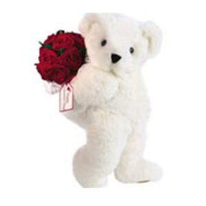 Roses With Teddy Bear