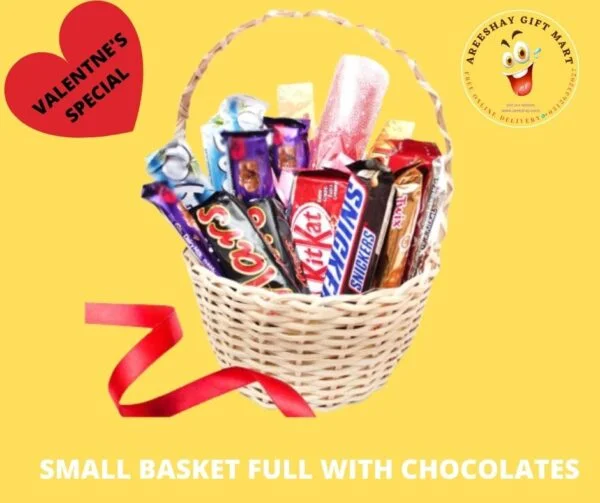 BUY SMALL BASKET FULL OF CHOCOLATES ONLINE | GIFT BASKETS