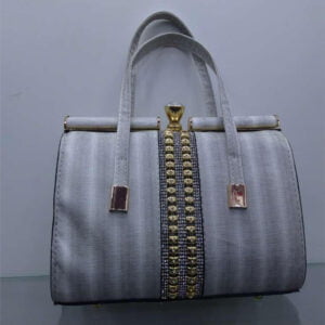 Silver Color Hand Bag For Lady