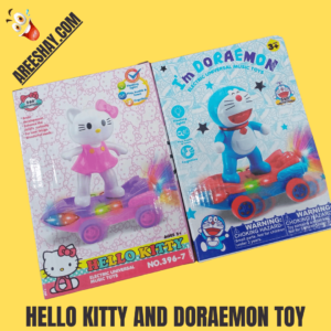 HELLO KITTY AND DORAMOON TOY SLIDING MUSIC & LIGHT TOY