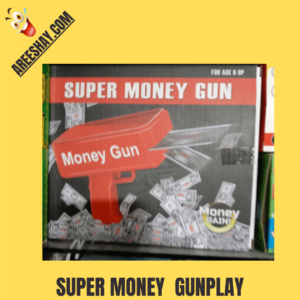 SUPREME MONEY GUN CASH CANNON GUN WITH 100 CASH SAMPLE NOTES