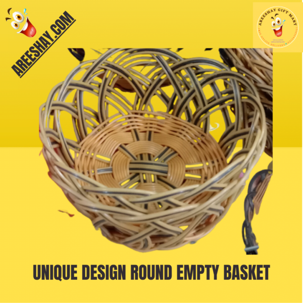 Unique Design Round Empty Basket