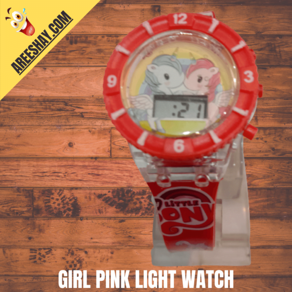GIRL PINK LIGHT WATCH