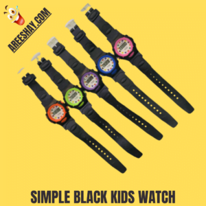 SIMPLE BLACK KIDS WATCH