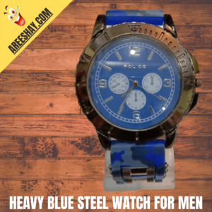 HEAVY BLUE STEEL WATCH FOR MEN