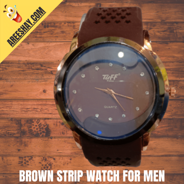 BROWN STRIP WATCH FOR MEN