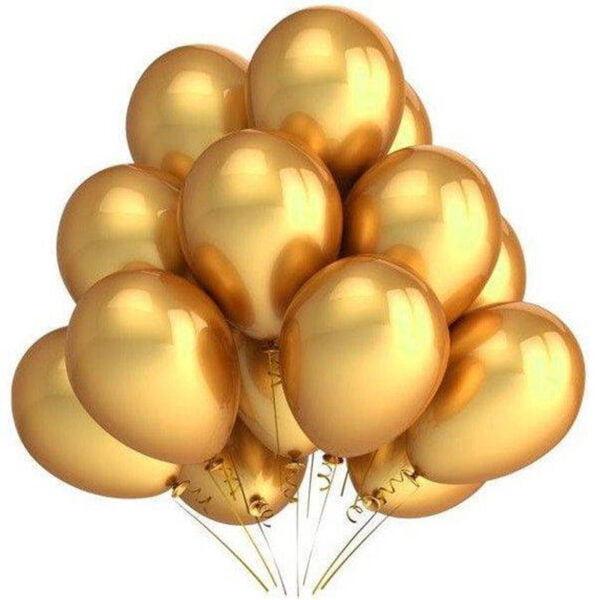 Golden Balloons 100 pack