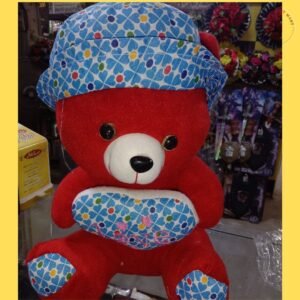 BEAUTIFUL BIG HAT RED TEDDY