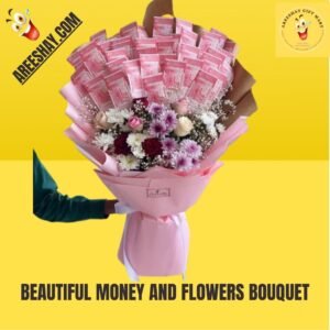 BEAUTIFUL MONEY AND FLOWERS BOUQUET