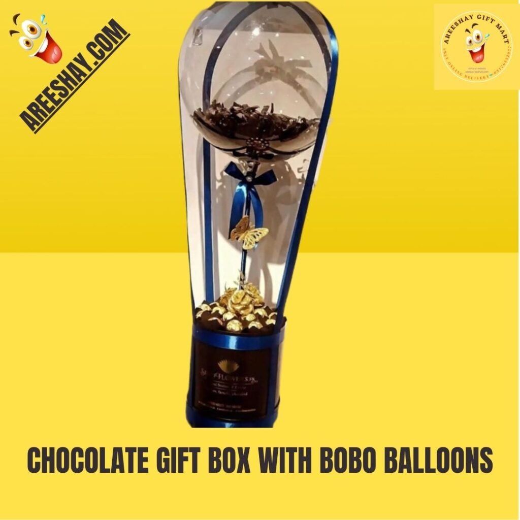 CHOCOLATE GIFT BOX WITH BOBO BALLOONS | Send Gifts To Pakistan | Same ...