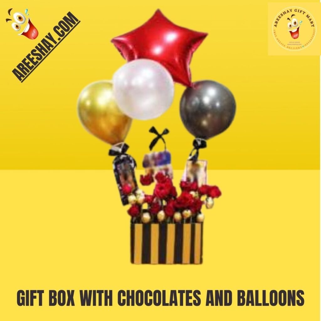 GIFT BOX WITH CHOCOLATES AND BALLOONS Send Gifts To Pakistan Same gift-box-with-chocolates-and-balloons-send-gifts-to-pakistan-same