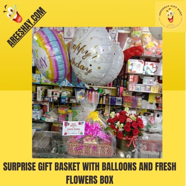 SURPRISE-GIFT-BASKET-WITH-BALLOONS-AND-FRESH-FLOWERS-BOX