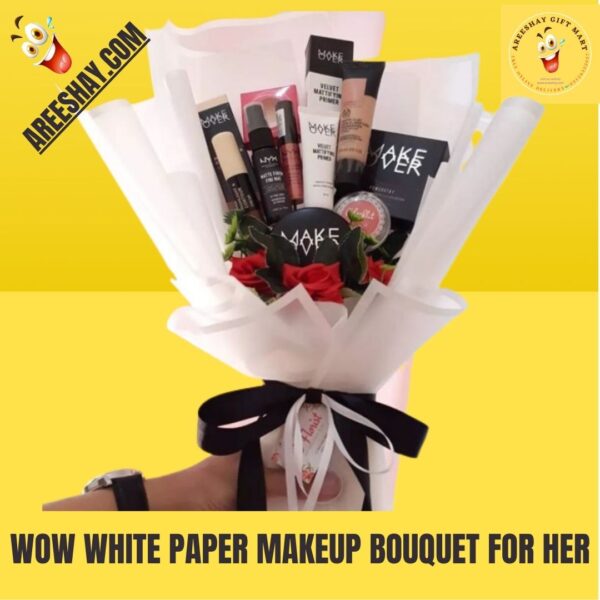 WOW WHITE PAPER MAKEUP BOUQUET FOR HER