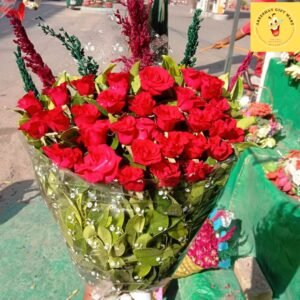 BEAUTIFUL RED ROSE FLOWERS BOUQUET